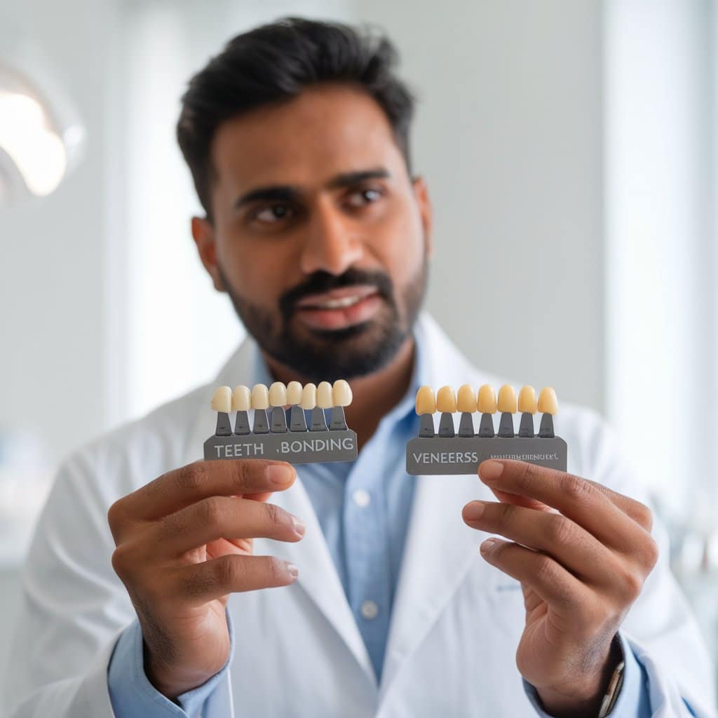 what is the difference between bonding and veneers