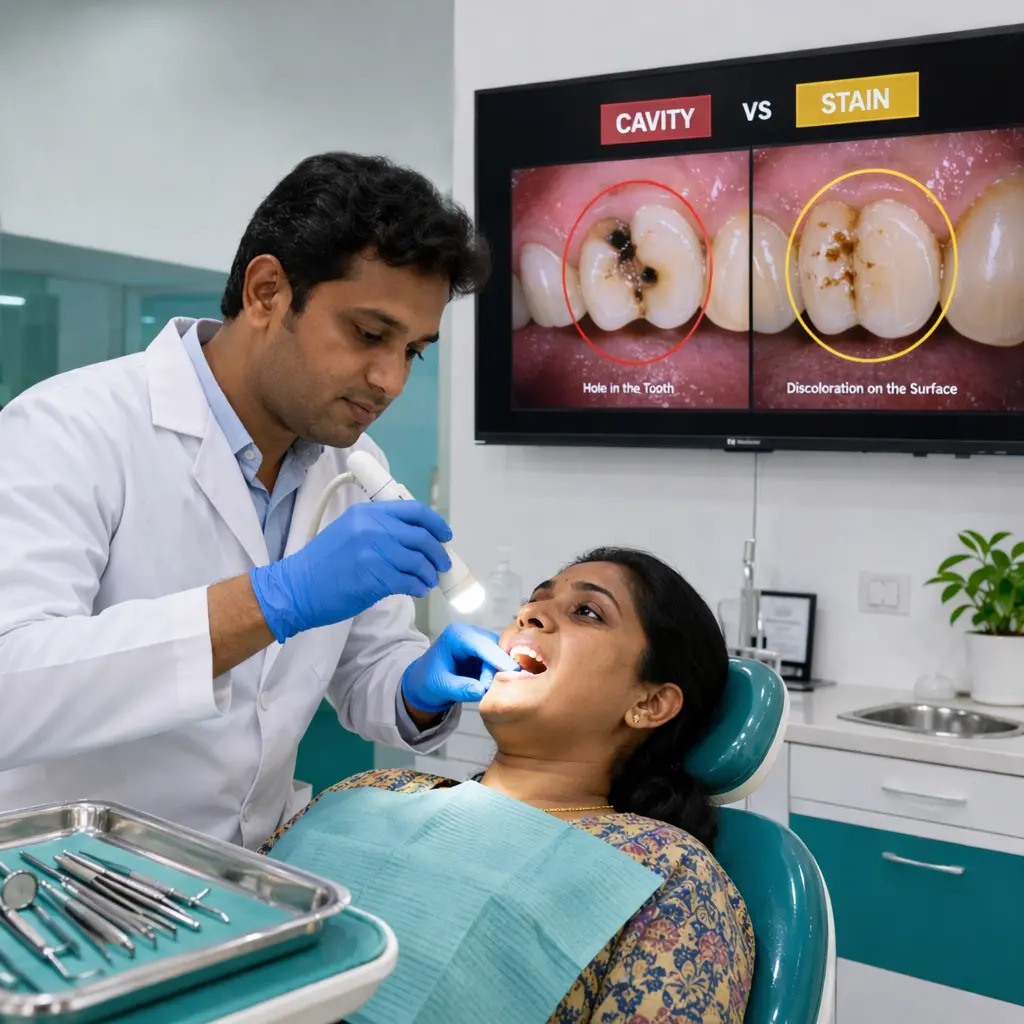 Black Spots on Teeth: Are They Cavities or Stains?